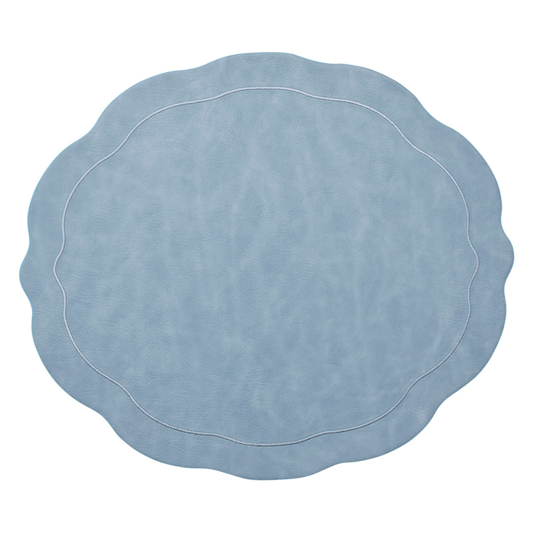 Elegant Periwinkle Tailored Placemats Set of 4 - Premium Fabric Table Mats for Dining, Parties & Home Decor