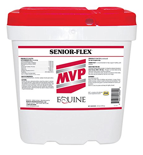 Senior Horse Joint, Immune & Digestive Support Supplement - MVP Senior-Flex (20lb) | Supports Mobility, Immunity & Gut Health for Aging Horses | Ideal for Daily Feeding & Performance Maintenance