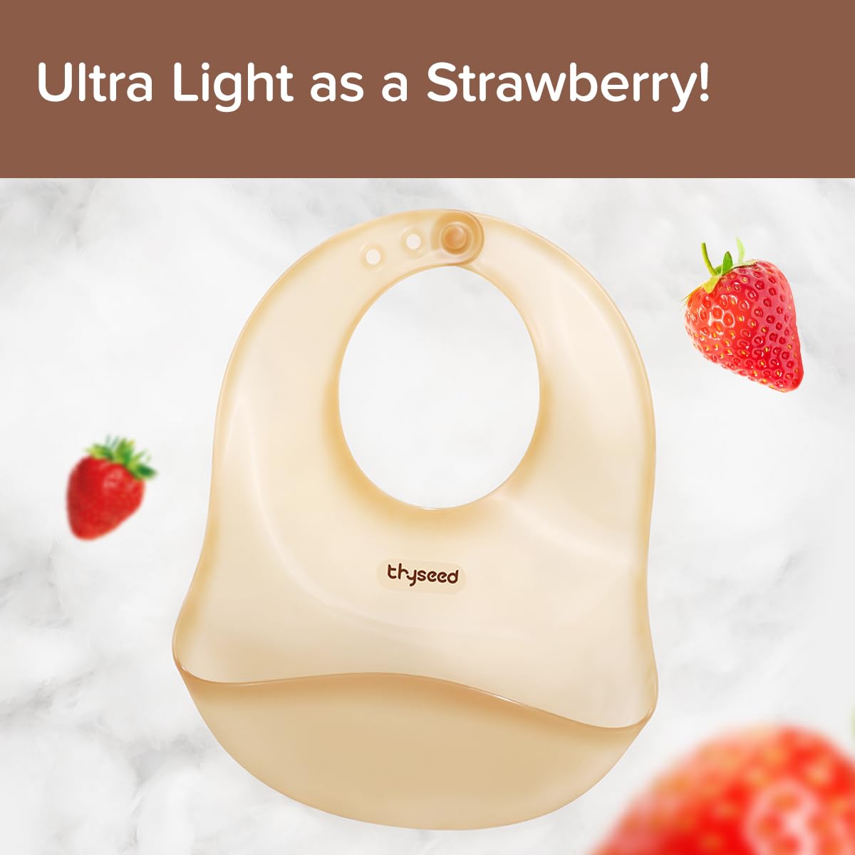 Ultra Thin & Light Waterproof Silicone Baby Bibs for Toddlers - Large Pouch Food Catcher for Mess-Free Feeding | Perfect for High Chairs, Travel & On-the-Go Meals