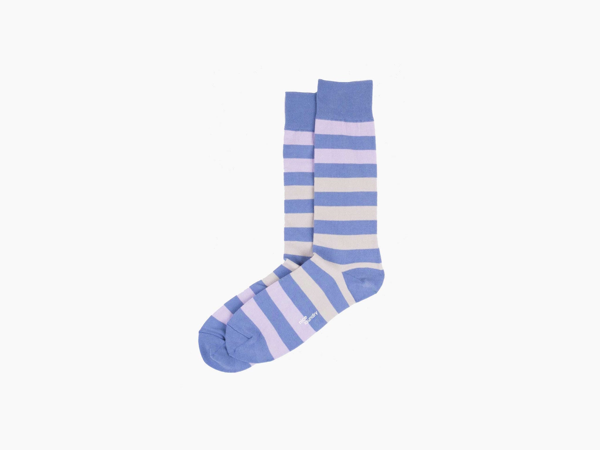 Saddle Stripe Blue Grey Lavender Women's Casual Dress - Perfect for Summer Outings, Beach Vacations, and Brunch Dates