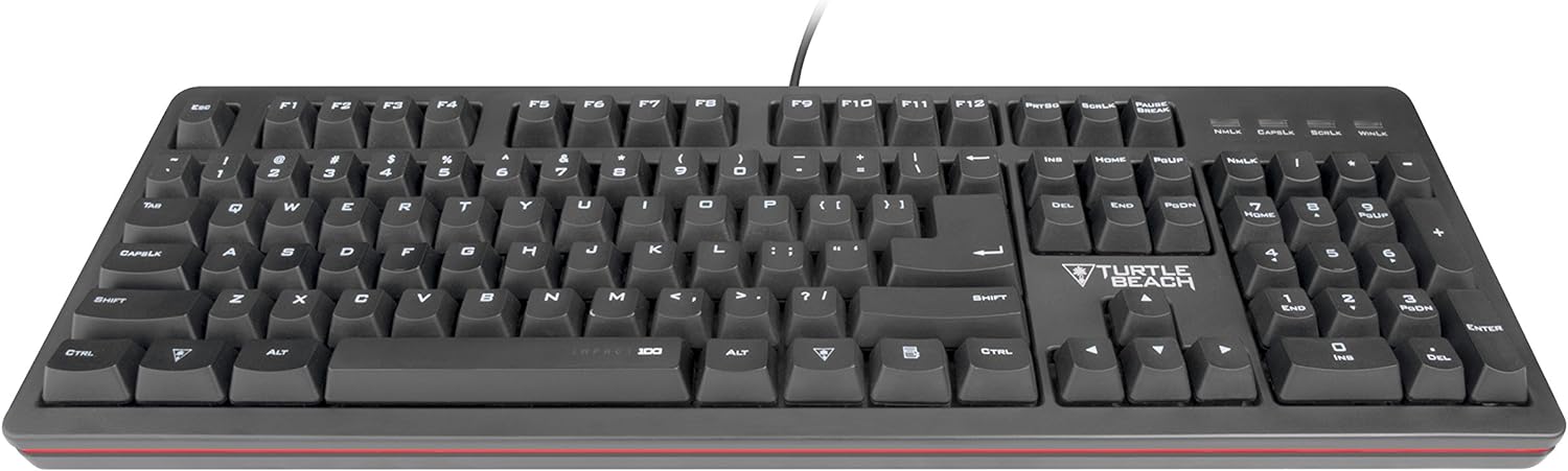 Turtle Beach Impact 100 Mechanical Gaming Keyboard - Wired RGB Backlit Keyboard for PC Gamers - Perfect for FPS, MOBA & Esports Gaming