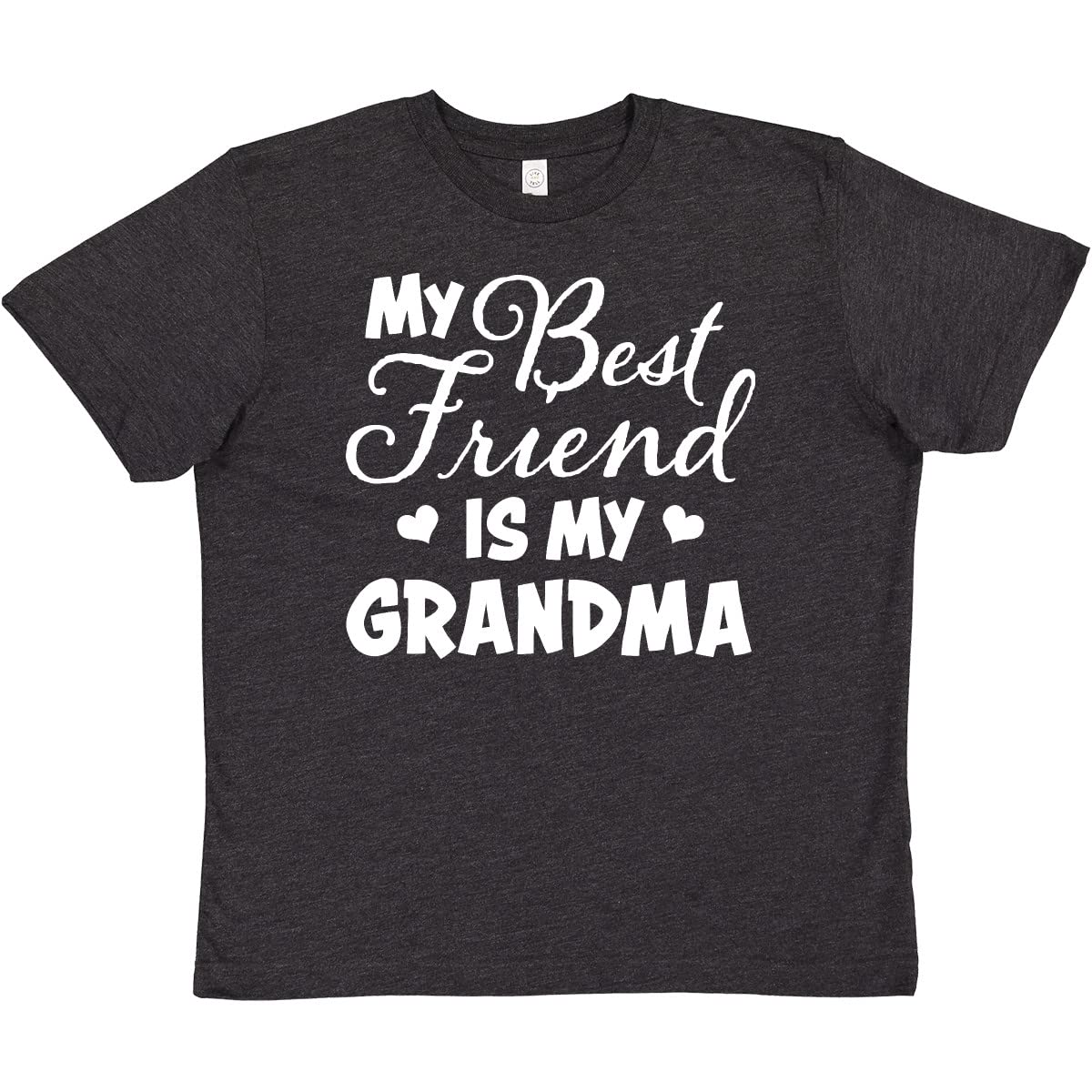My Best Friend is My Grandma Heart Design Youth T-Shirt for Family Bonding & Casual Wear
