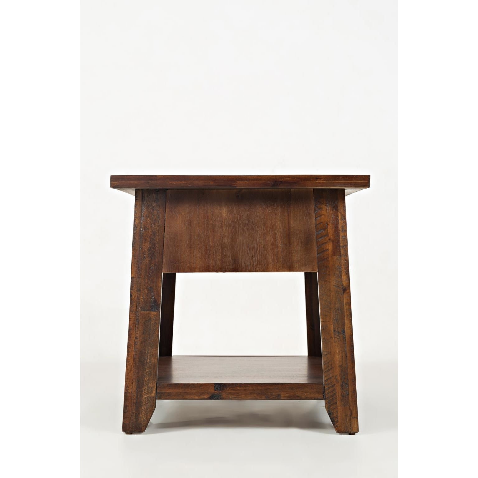 Painted Canyon End Table - Modern Nightstand with Storage Shelf for Bedroom, Living Room, or Office - Perfect for Small Spaces & Home Decor