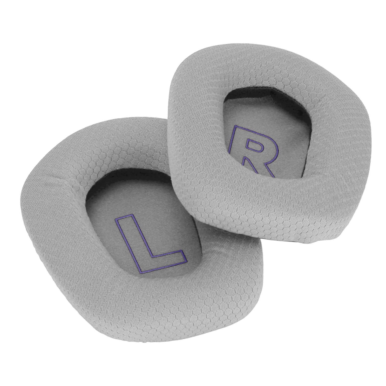 G733 Replacement Ear Pads - Noise Isolating Memory Foam Cushions with Breathable Mesh Cover - Easy Install (Grey) - Perfect for Gaming, Work & Music Listening