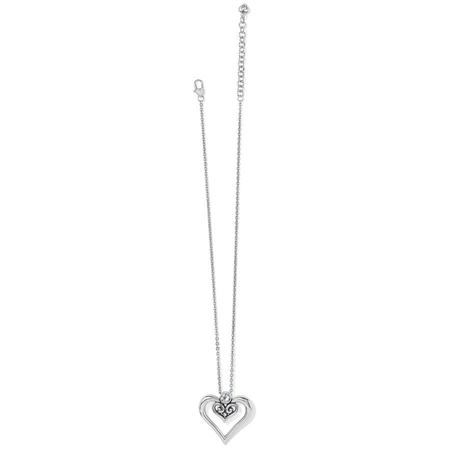 Alcazar Duet Heart Necklace - Sterling Silver Couple Necklaces for Women & Men - Romantic Gift for Valentine's Day, Anniversary & Couples Matching Jewelry