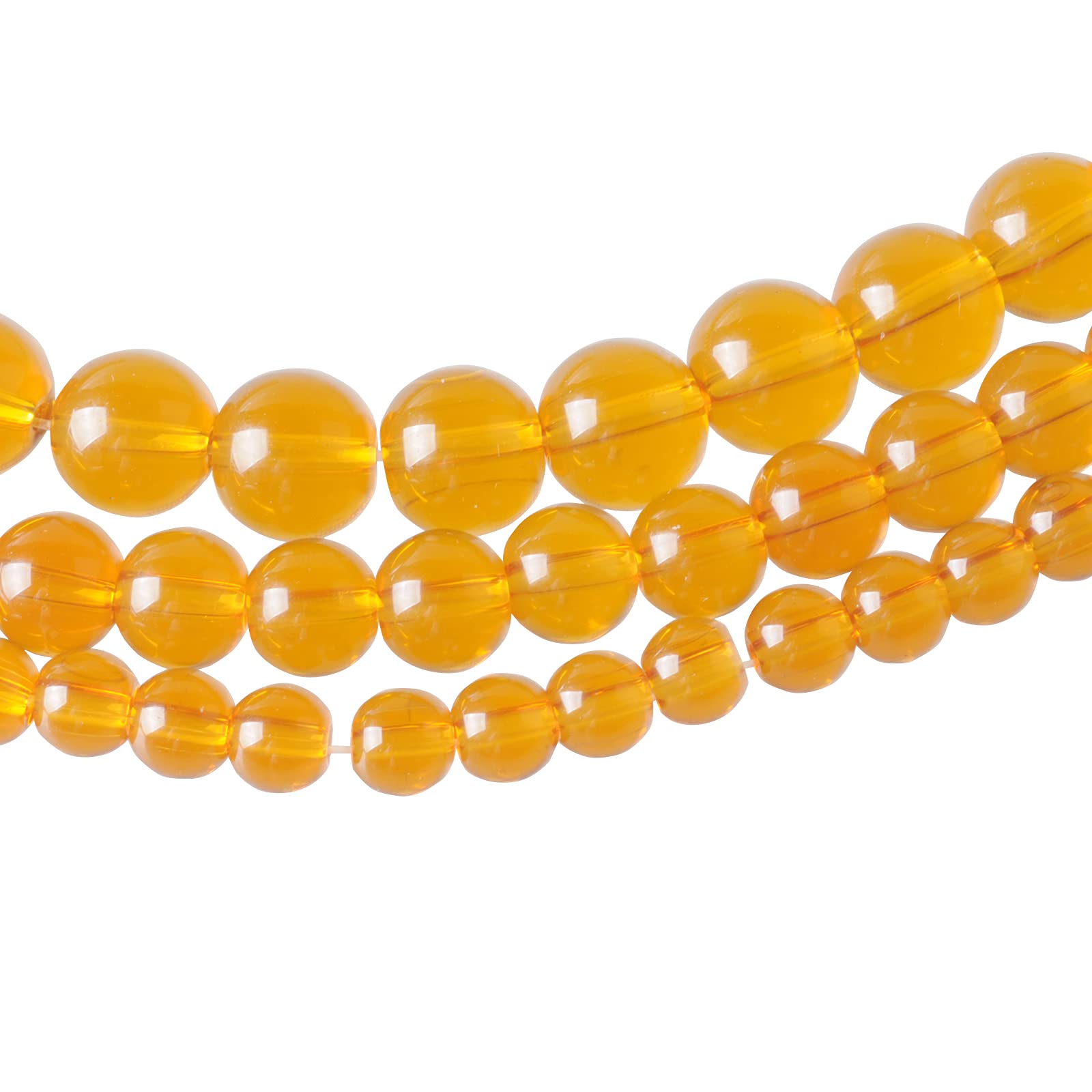 60pcs 6mm Round Natural Stone Beads - Amber Crystal Gemstone Loose Beads Strand for DIY Jewelry Making, Bracelets, Necklaces | Perfect for Adults Crafts, Gifts & Boho Style Accessories