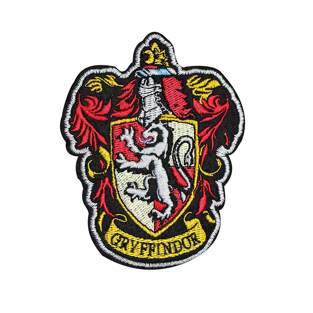 Official Licensed Harry Potter Hogwarts Crest Iron-On Patch - Cinereplicas Deluxe Embroidered Badge for Backpacks, Jackets & DIY Crafts