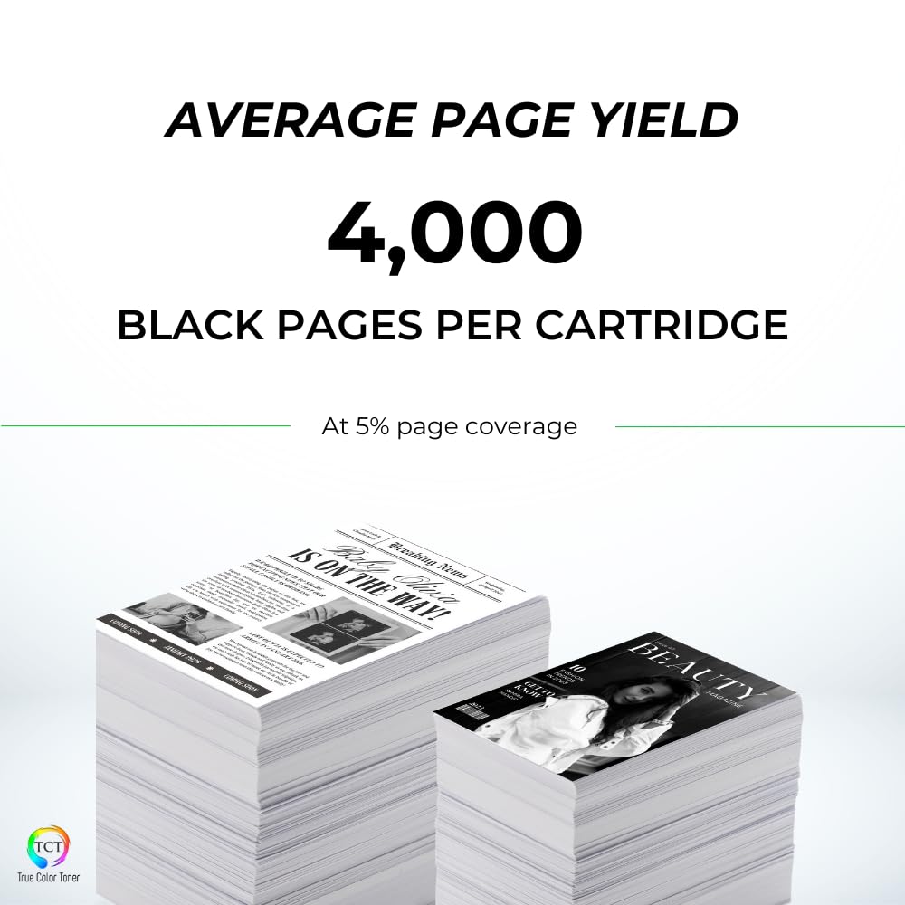 Premium TCT Toner Cartridge for Lexmark 701H 70C1HC0 - 4000 Pages - Works with CS310/410/510 Series for Office Printing