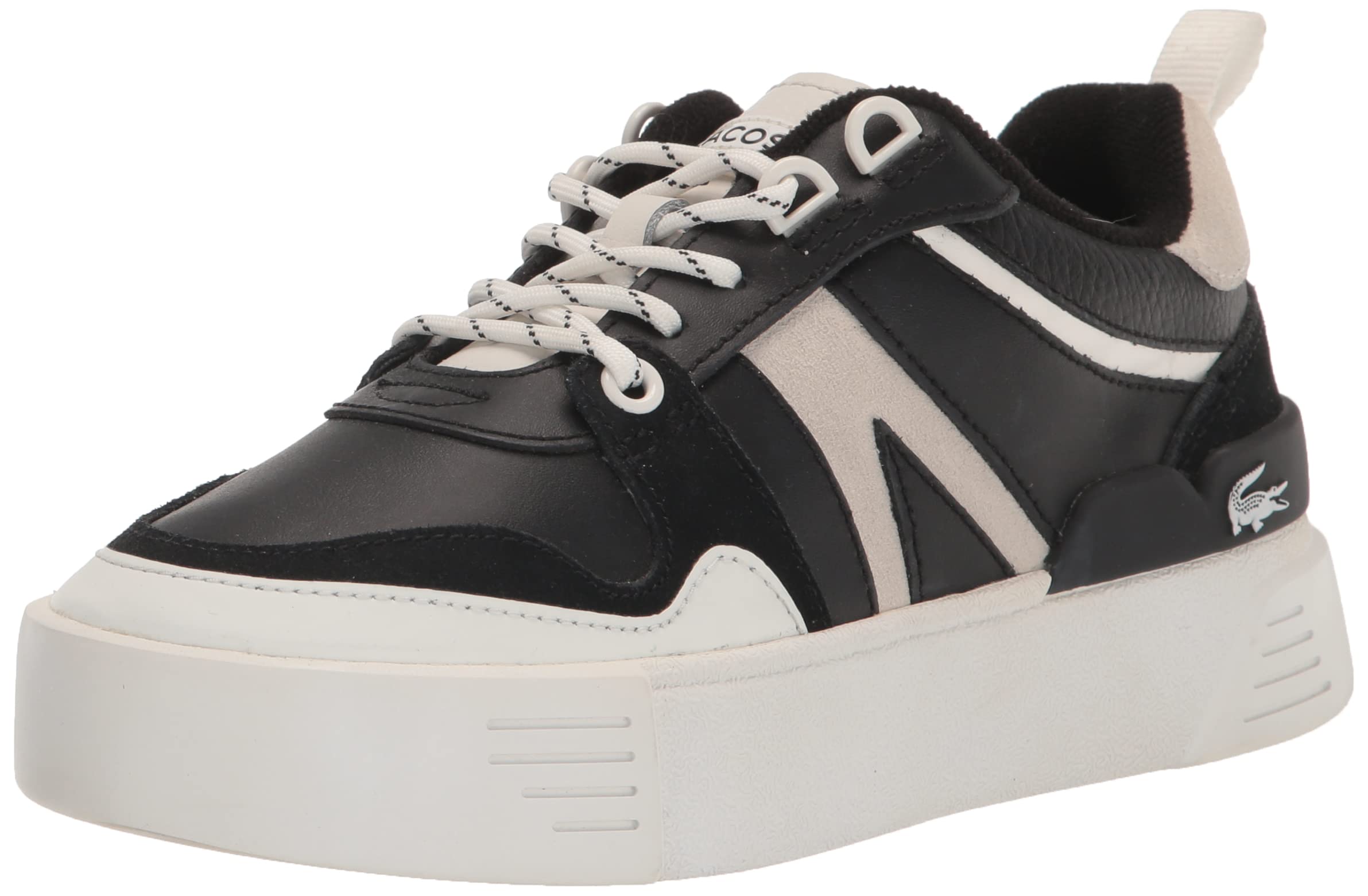Lacoste Women's L002 Leather Sneakers - Stylish & Comfortable White Casual Shoes for Women | Perfect for Walking, Work & Everyday Wear