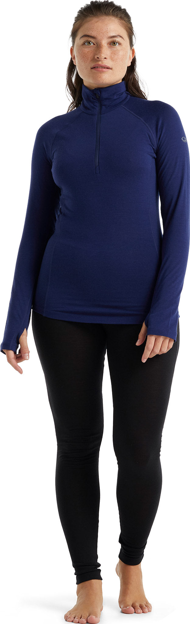 150 Zone LS Half Zip Baselayer for Women - Thermal Long Sleeve Base Layer with Moisture Wicking Technology - Perfect for Cold Weather Hiking, Skiing & Outdoor Activities