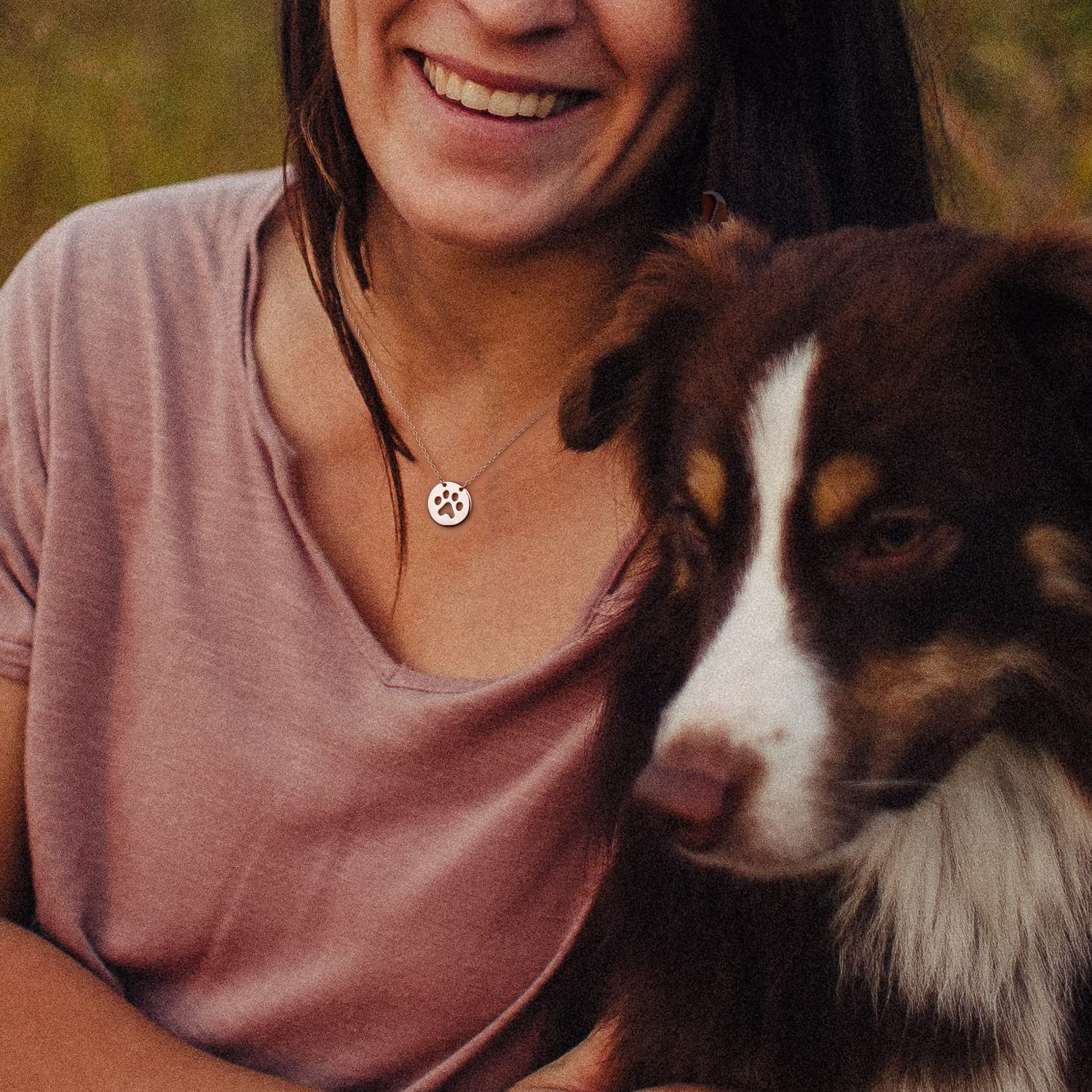 925 Sterling Silver Dog Paw Necklace for Women - Unique Gift for Dog Lovers & Pet Owners - Perfect for Birthdays, Anniversaries & Everyday Wear