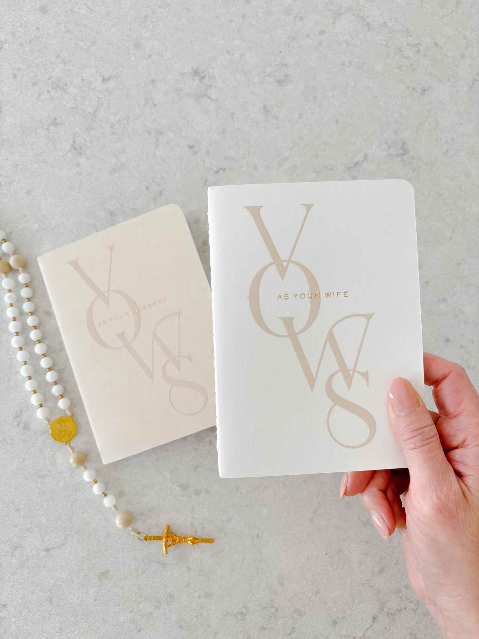 Book of Vows - Set of Two Wedding Vow Books for Couples | Romantic Ceremony Keepsake for Brides & Grooms