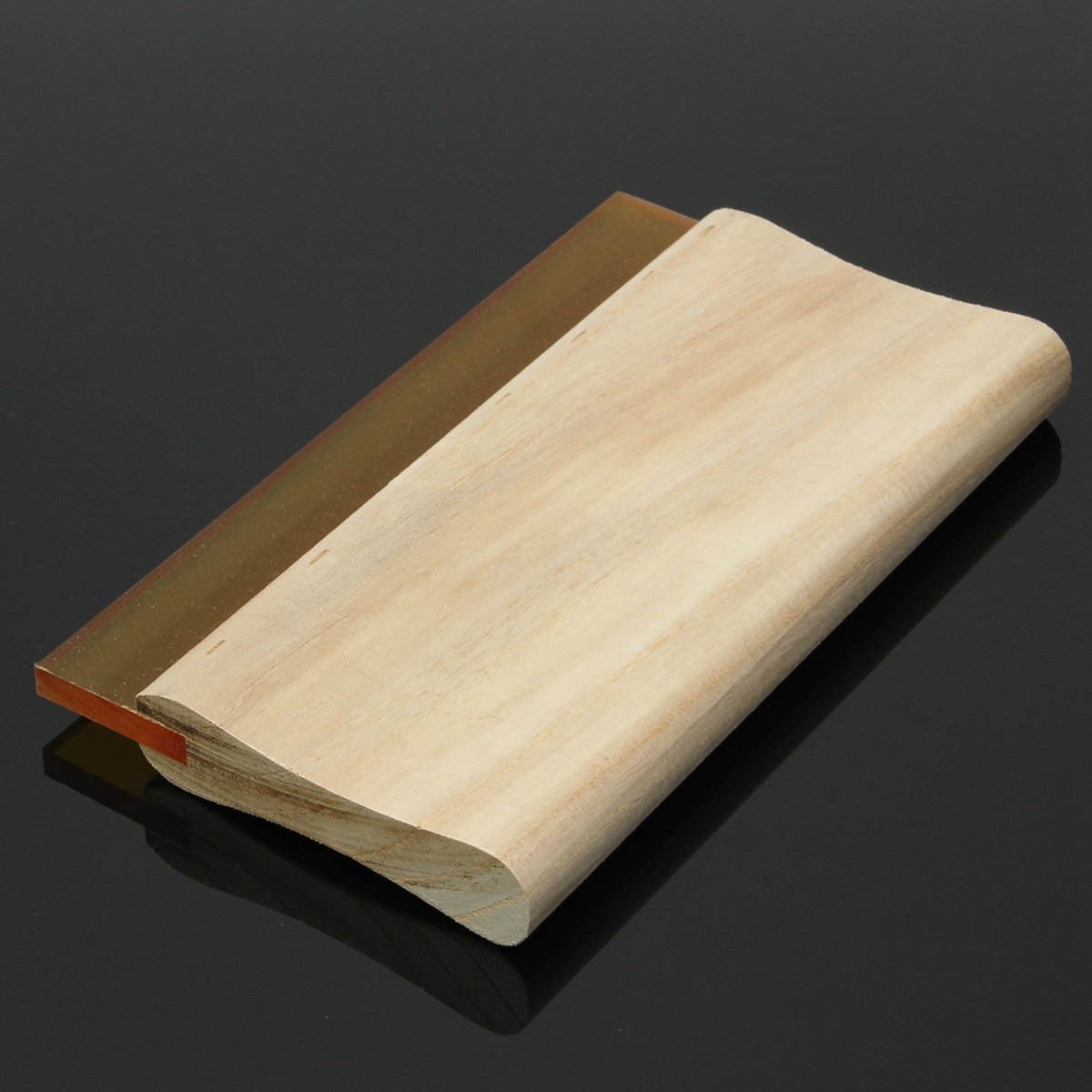 Tlilyy 8-Inch Screen Printing Squeegee - 70 Duro Hardness Ink Scraper Tool for DIY T-Shirt Printing & Fabric Art Projects
