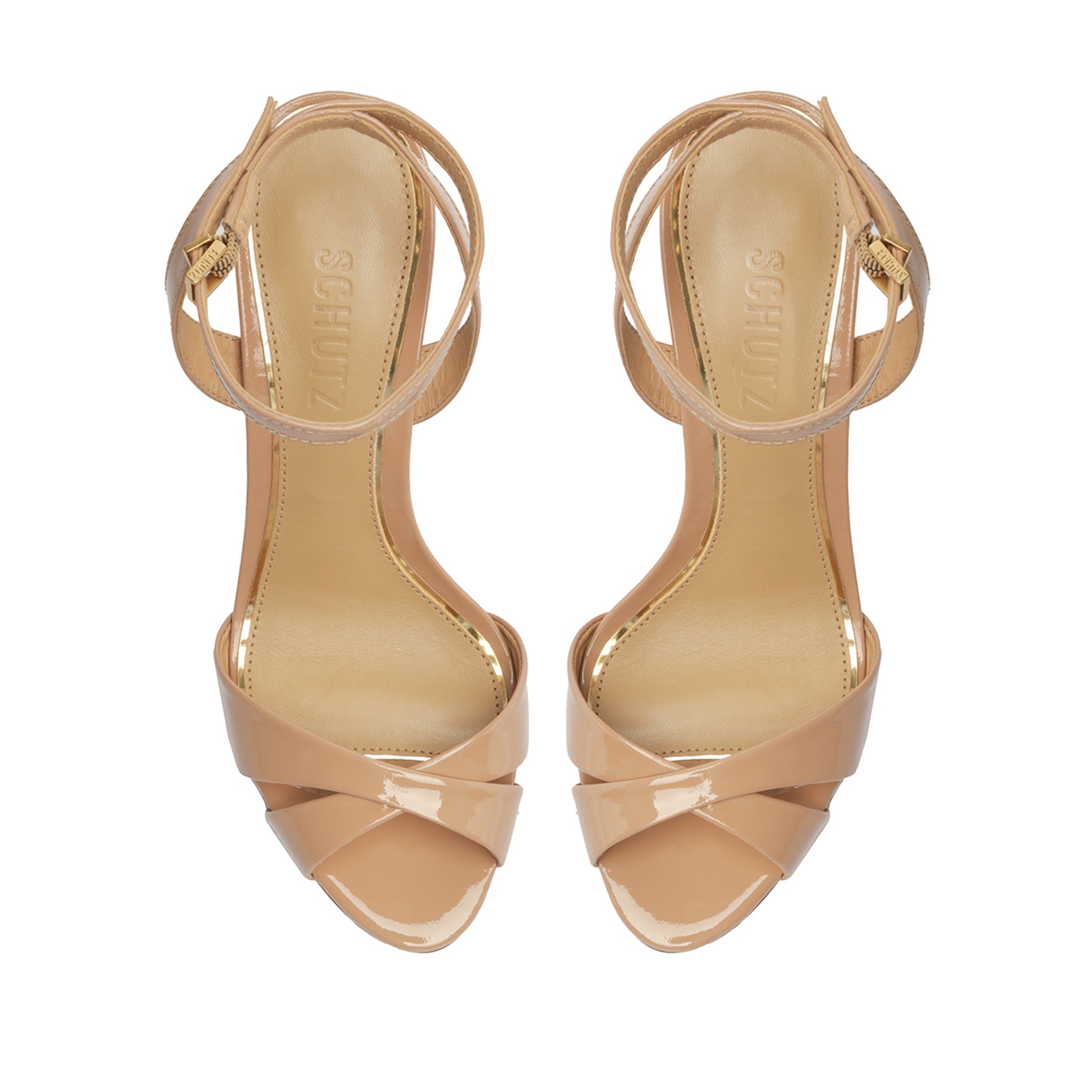 Hilda Women's Patent Leather Sandals - Comfortable Strappy Summer Sandals for Beach, Vacation & Casual Outings