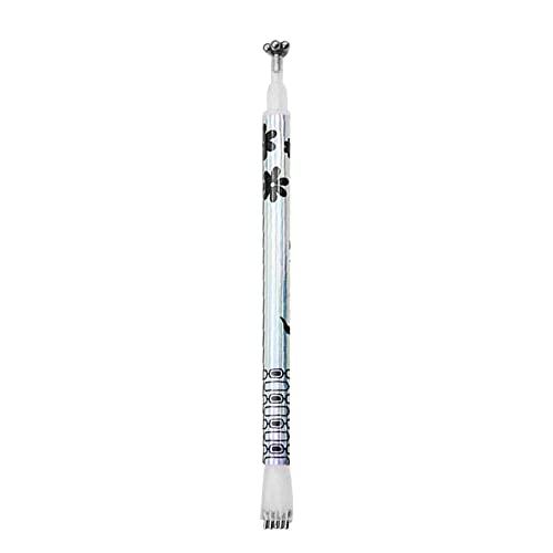 Double Head Floral Design Nail Magnet Pen - 3D Magnetic Cat Eye Gel Polish Wand for DIY Nail Art, Professional Nail Painting Tool for Salon & Home Manicure (Perfect for Creating Stunning Magnetic Nail Effects)