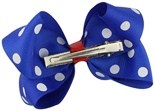 4-Pack Patriotic Hair Bows - USA Flag Hair Clips for Girls, Baby Barrettes for 4th of July, Independence Day Party, School Events & National Holidays - Perfect for Festive Celebrations, Photo Shoots & Patriotic Outfits
