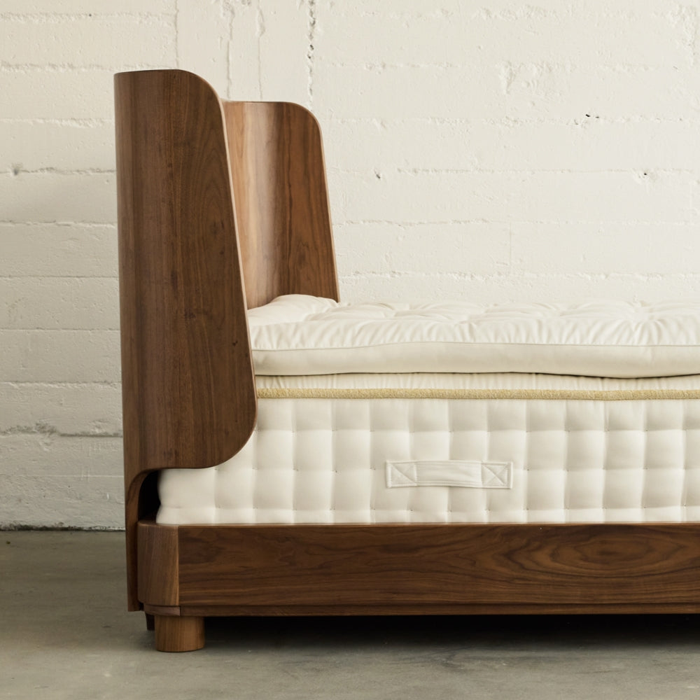 Montecito Bed Frame - Queen Size Wooden Platform Bed with Headboard & Storage | Modern Bedroom Furniture for Home & Apartment