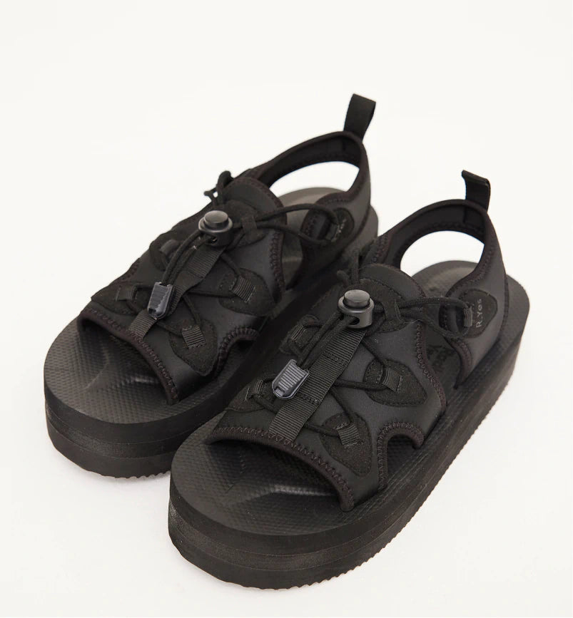 Kyoto Athletic Neoprene Sandals for Men & Women - Comfortable Waterproof Black Sport Sandals for Beach, Pool, Yoga & Outdoor Activities