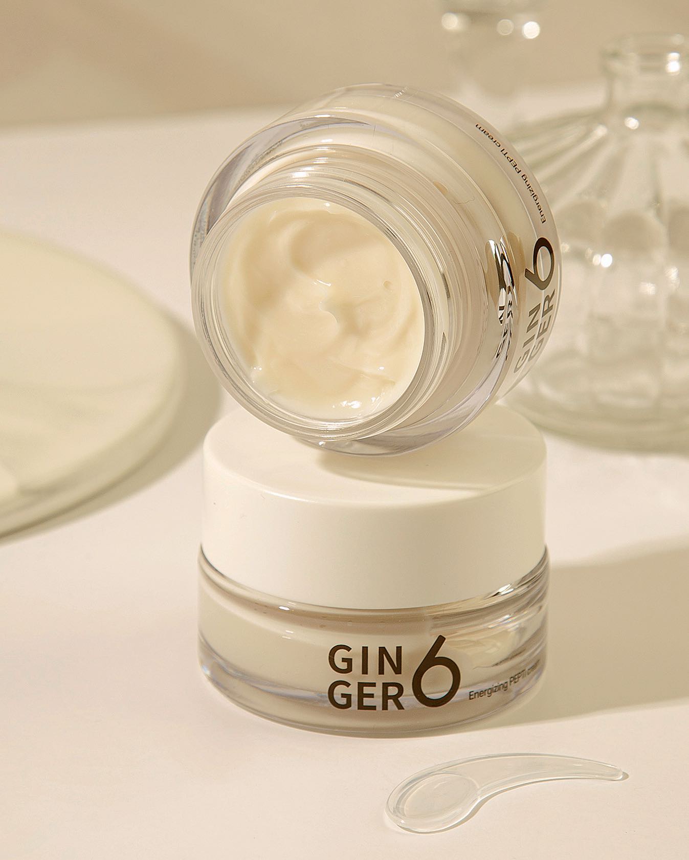 Ginger6 Energizing PEPTI Cream 50ml - Anti-Aging Face Moisturizer for Women & Men - Perfect for Daily Skincare Routine & Night Care