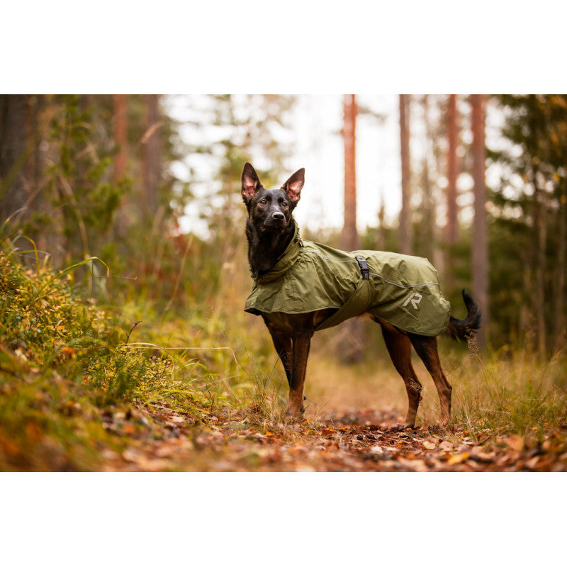 Rukka Pets Sky Raincoat for Dogs - Waterproof Dog Rain Jacket with Reflective Strips - Lightweight & Breathable Pet Raincoat for Small, Medium, Large Dogs - Perfect for Walking, Hiking & Outdoor Adventures