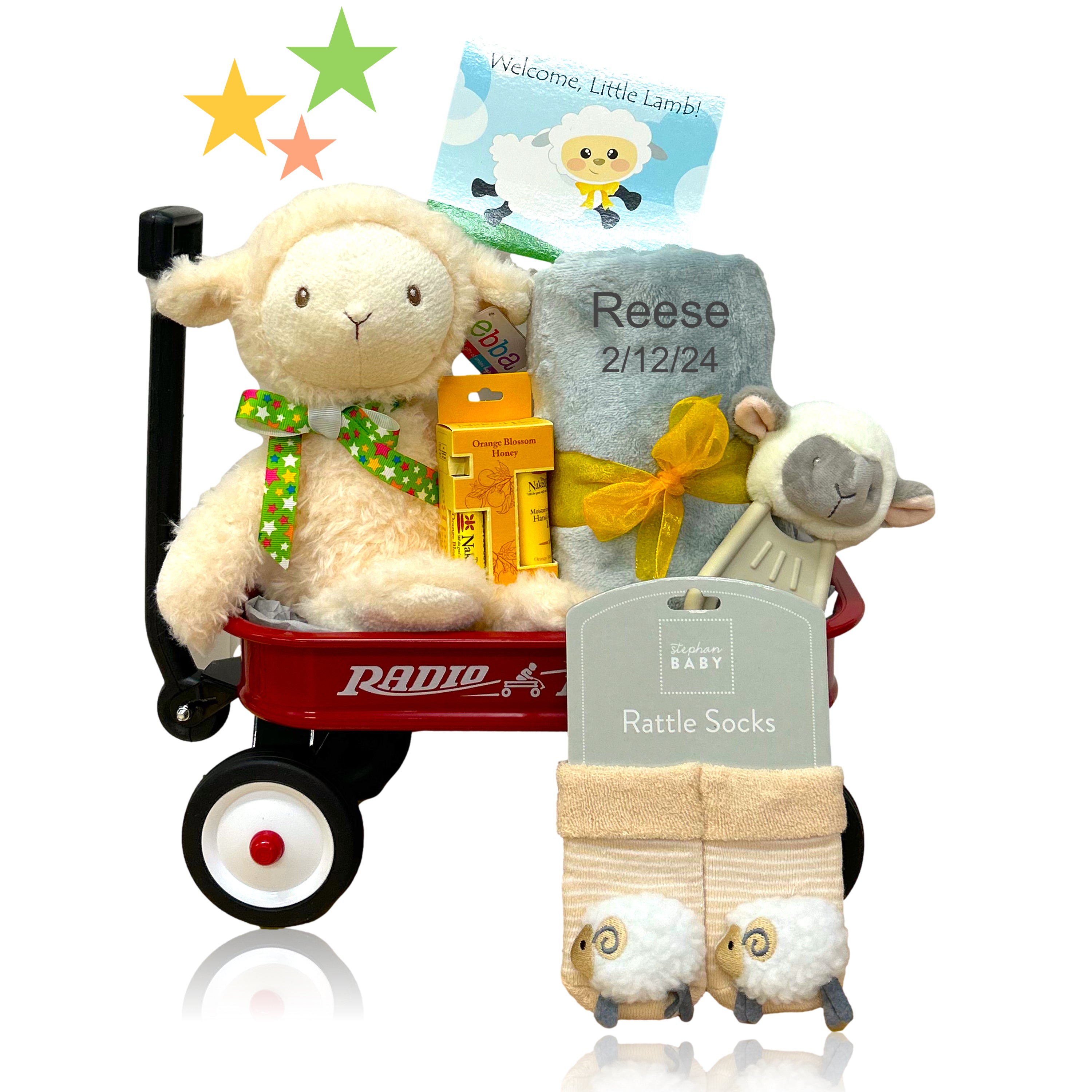 Counting Sheep Baby Wagon Stroller - Lightweight Foldable Infant Pushchair with Canopy & Storage Basket | Perfect for Newborns, Toddlers, Park Walks & Shopping Trips | SKU: BBC341
