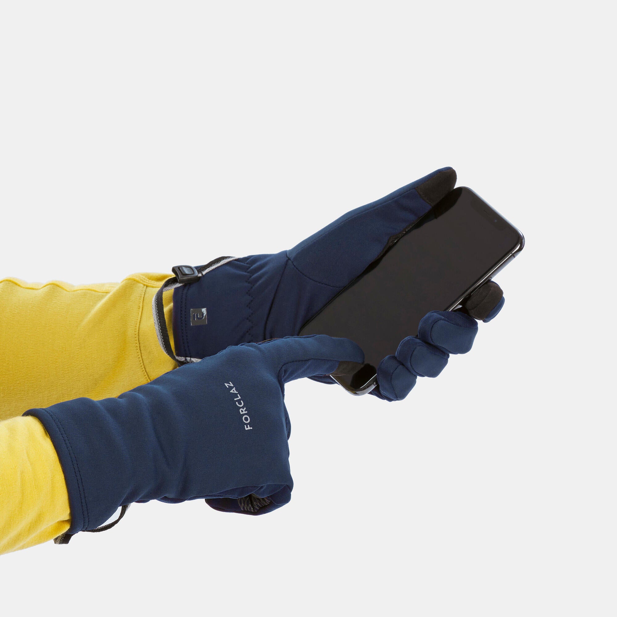 Forclaz MT500 Touchscreen Backpacking Gloves for Adults - Stretchable & Durable for Hiking, Camping & Outdoor Adventures