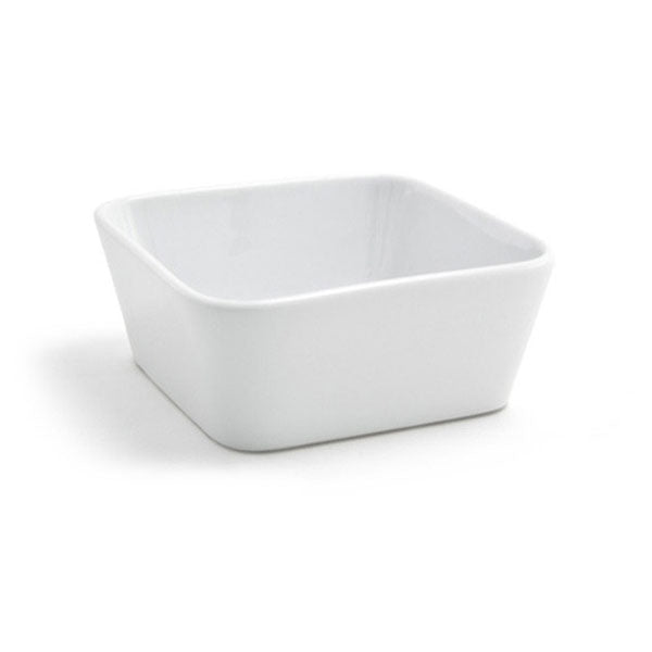 FOH DBO082WHP23 White 12 oz Square Mod Bowl - Perfect for Salads, Snacks & Home Decor | Microwave & Dishwasher Safe