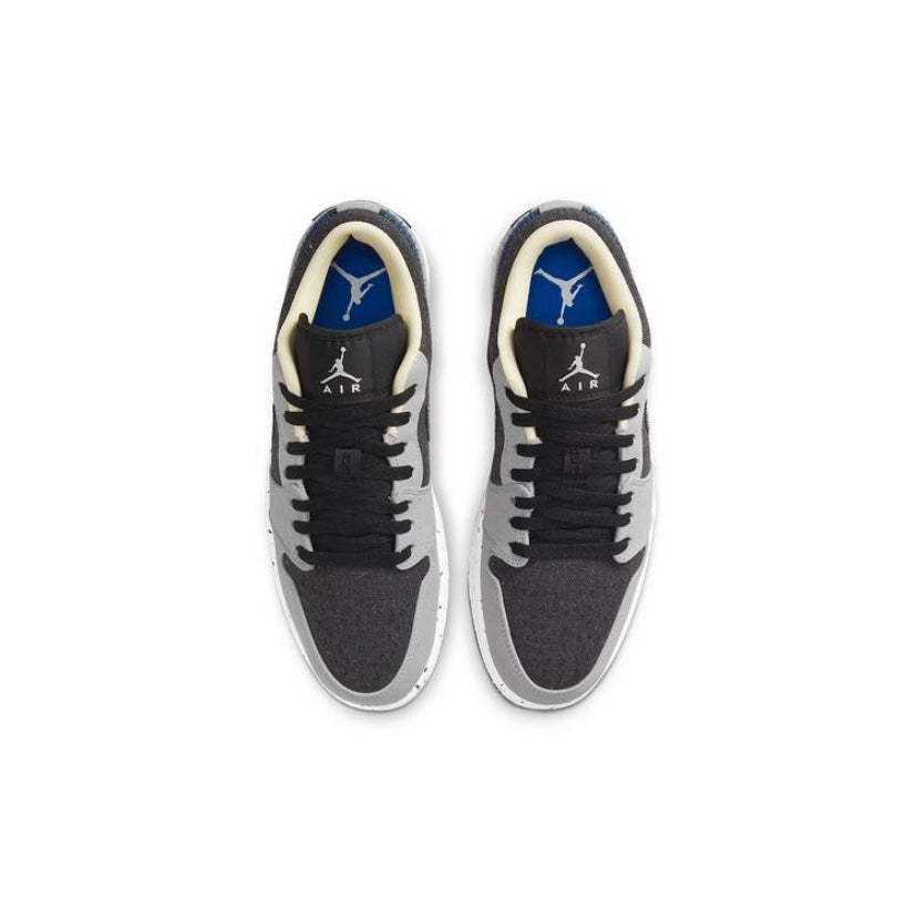 Air Jordan 1 Low SE Crater Black Grey Sneakers - Men's Basketball Shoes for Casual Wear & Street Style