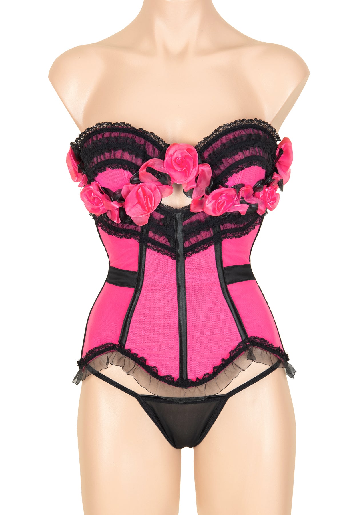 Ooh La Rosa Corset - Women's Fashion Corset Top for Waist Training & Body Shaping | Perfect for Burlesque, Cosplay, and Evening Wear