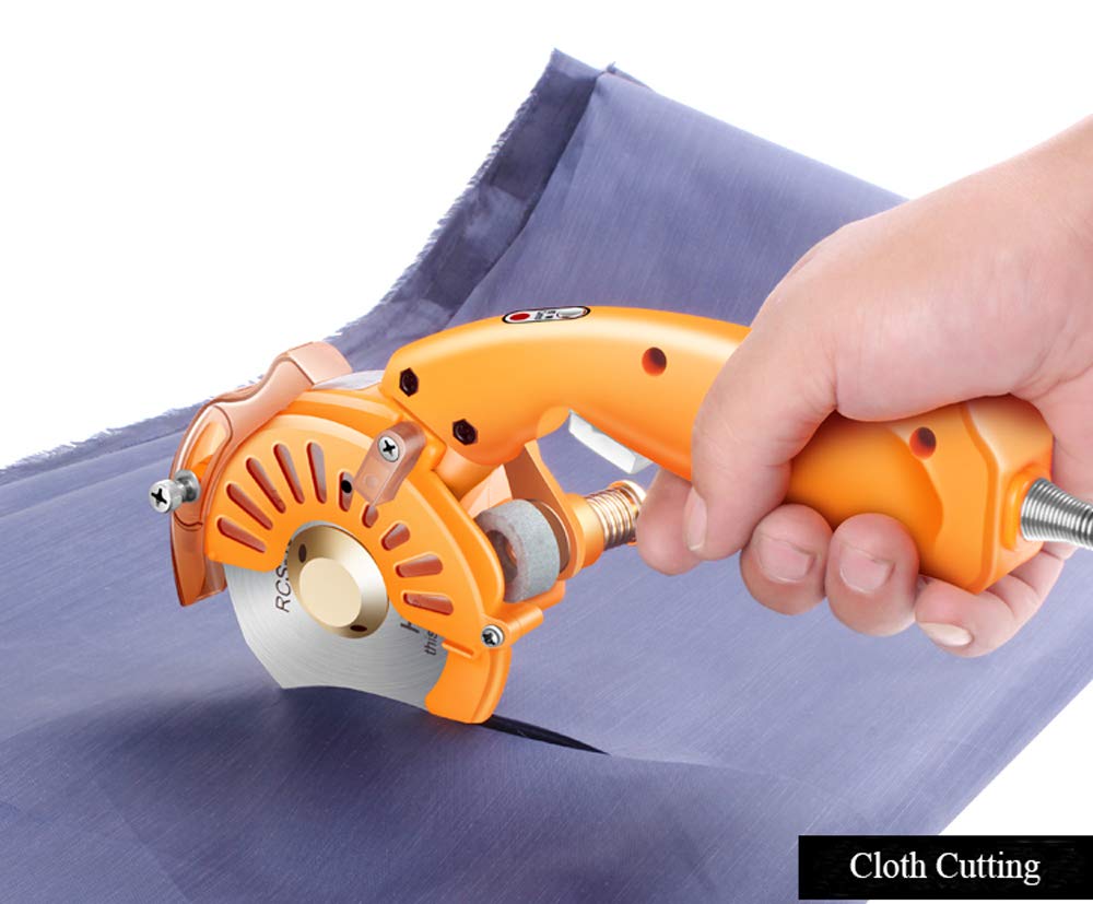 MXBAOHENG 125mm Industrial Electric Scissors - High Power Direct Drive Servo Cutting Machine for Fabric, Textile, Cloth & Leather - Professional Tailor's Cutter for Garment Factory, Sewing Workshop & DIY Craft Projects