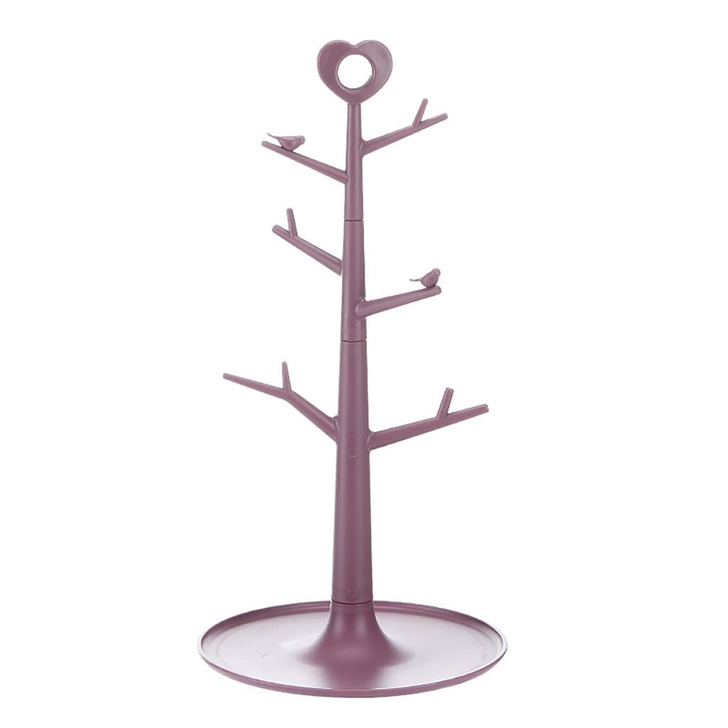 Portable Creative Storage Rack - Water Cup & Tea Cup Holder with Hanger, Space-Saving Upside Down Design (Red Bean Paste Color, 36x8.3cm) - Perfect for Kitchen, Office, Dorm & Bathroom Organization