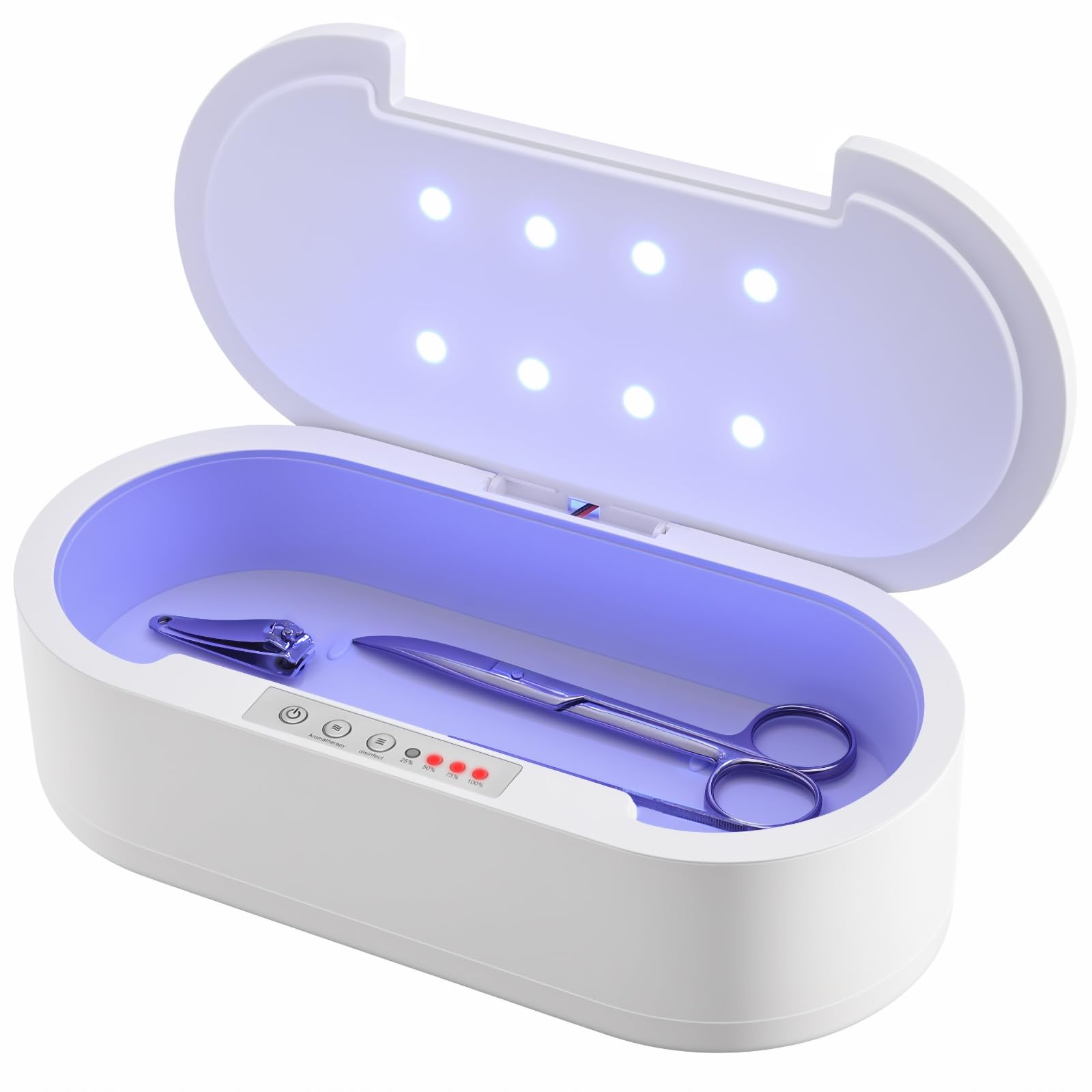 Portable UV Sterilizer Box for Nail Tools, Manicure Salon, Jewelry, Phone & Watch - USB Powered Sanitizing Device for Tweezers, Scissors, Keys - Perfect for Home, Salon & Travel Use