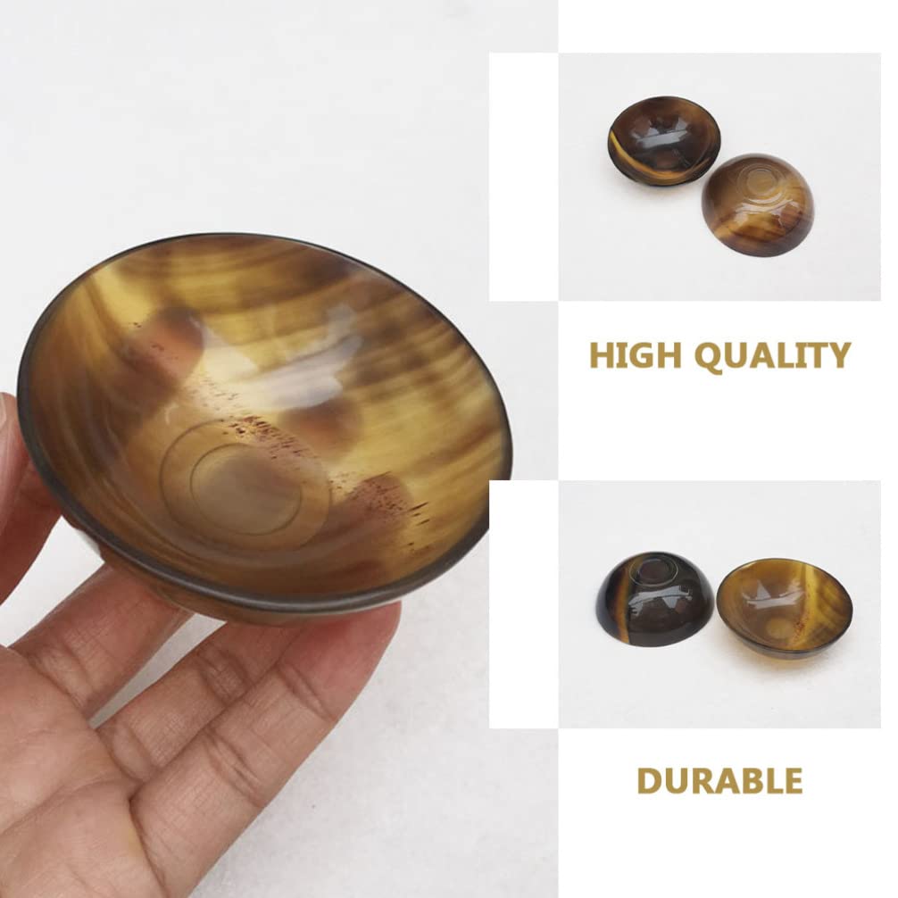 Hemoton Ox Horn Sauce Bowl - Condiment Dish for Ice Cream, Sushi & Snacks