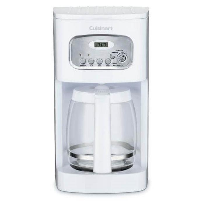 Cuisinart DCC-1100C 12-Cup Programmable Coffee Maker - White - Perfect for Home, Office & Entertaining
