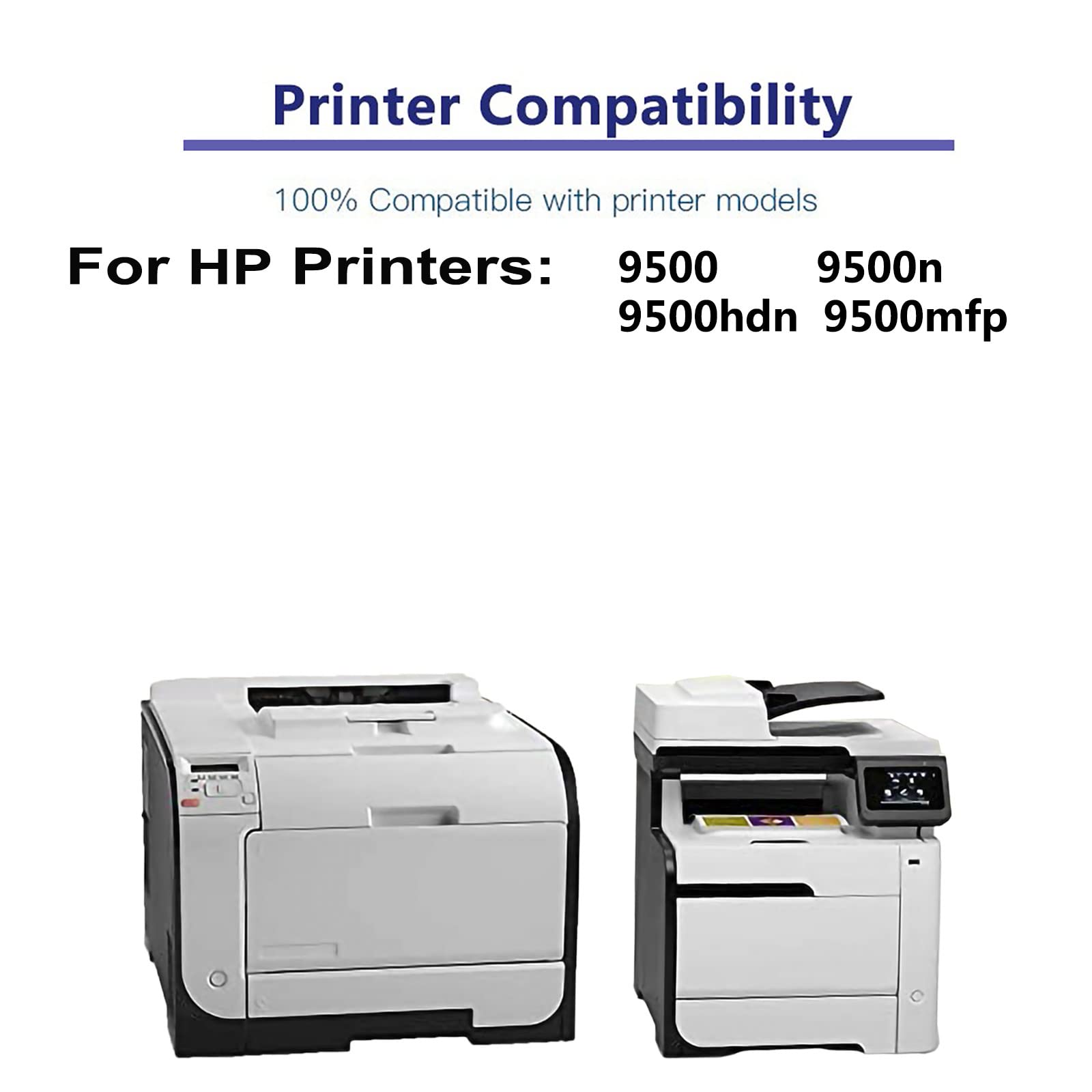 High Yield 822A (C8550A) Compatible Black Laser Printer Toner Cartridge - 1-Pack for HP 9500, 9500hdn, 9500mfp, 9500n Printers - Ideal for Office & Home Printing Needs