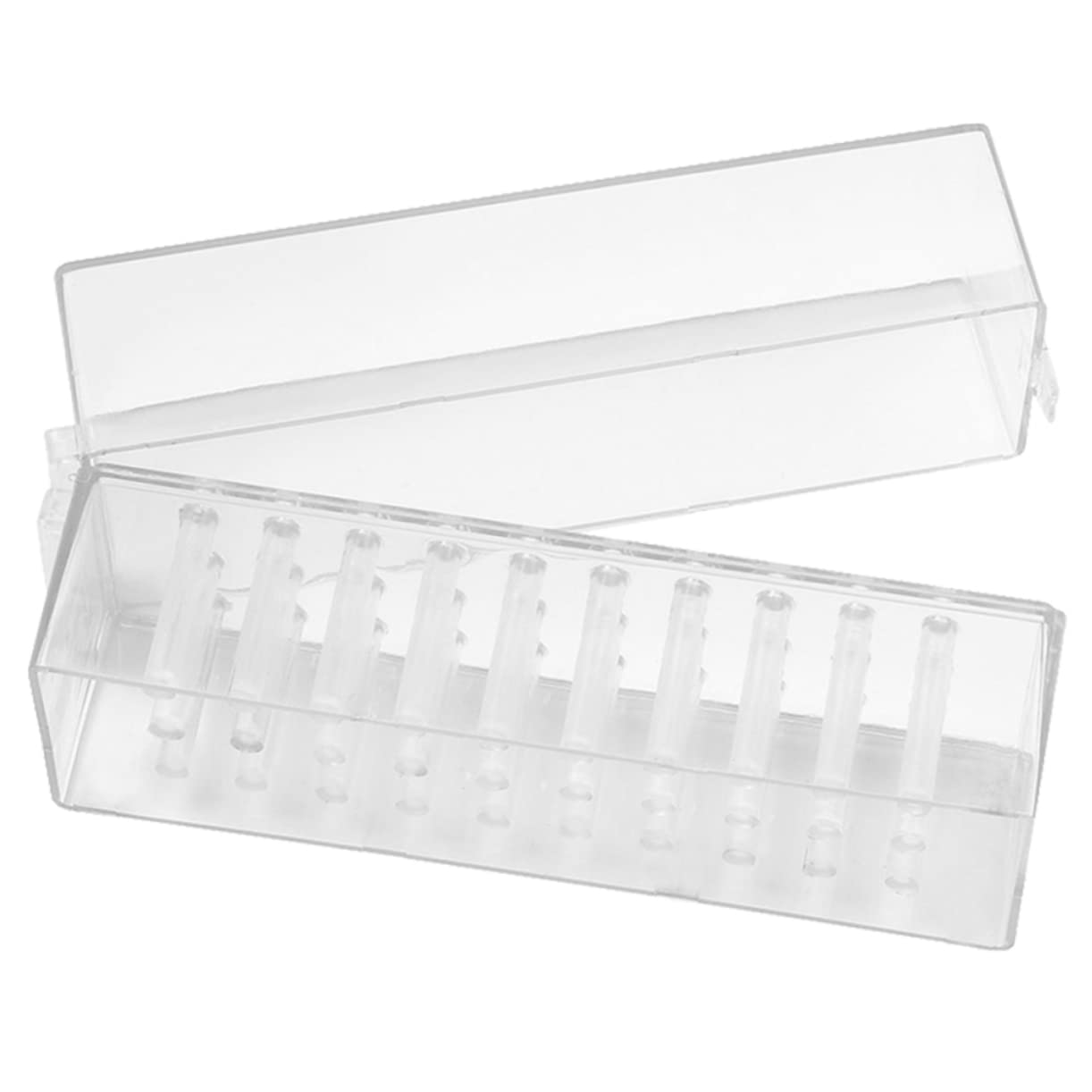 Beavorty 30-Hole Nail Drill Bits Organizer Box - Portable Storage Case for Manicure & Pedicure Drill Bits - Perfect for Salon Professionals & Home Nail Care