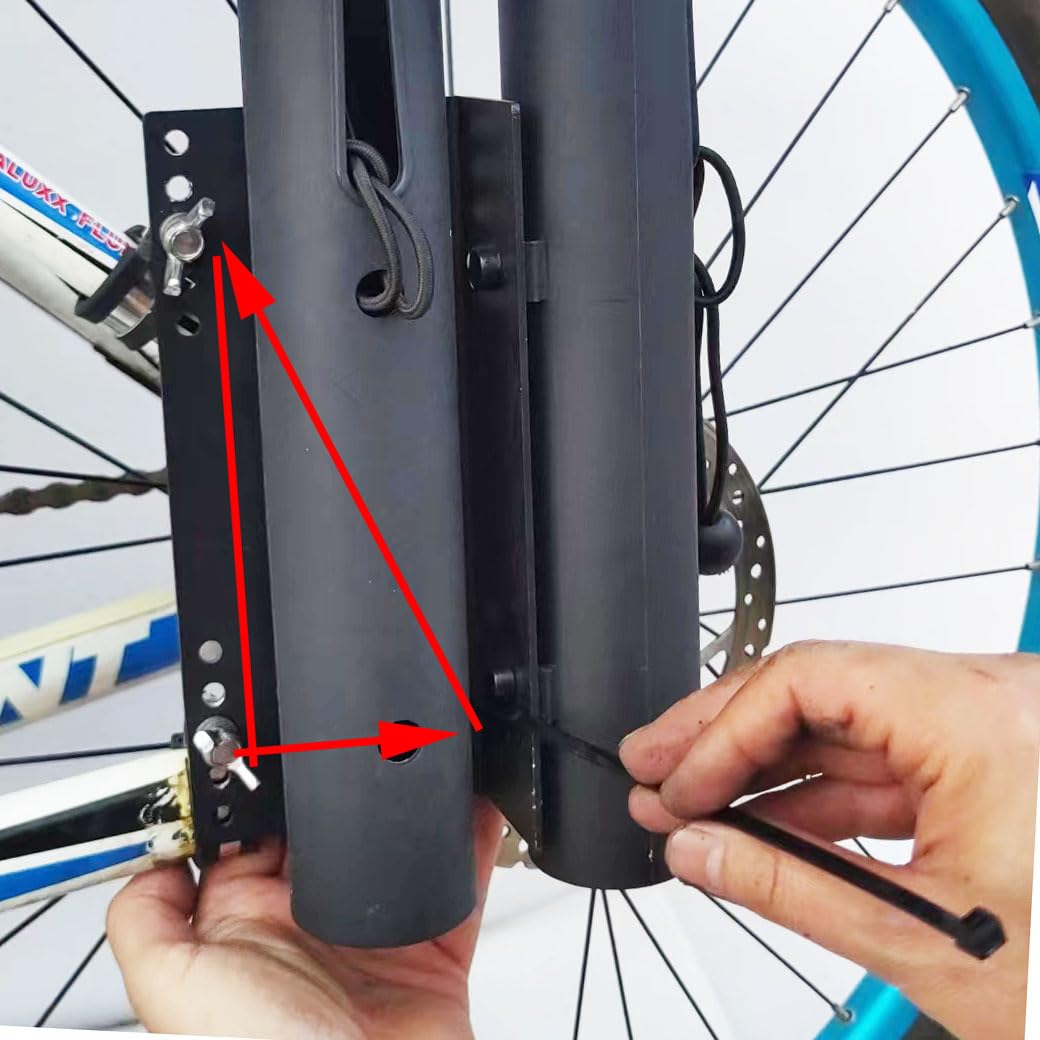 Bike Fishing Rod Holder - Secure Fishing Pole Carrier for Bicycle | Perfect for Anglers Cycling to Fishing Spots