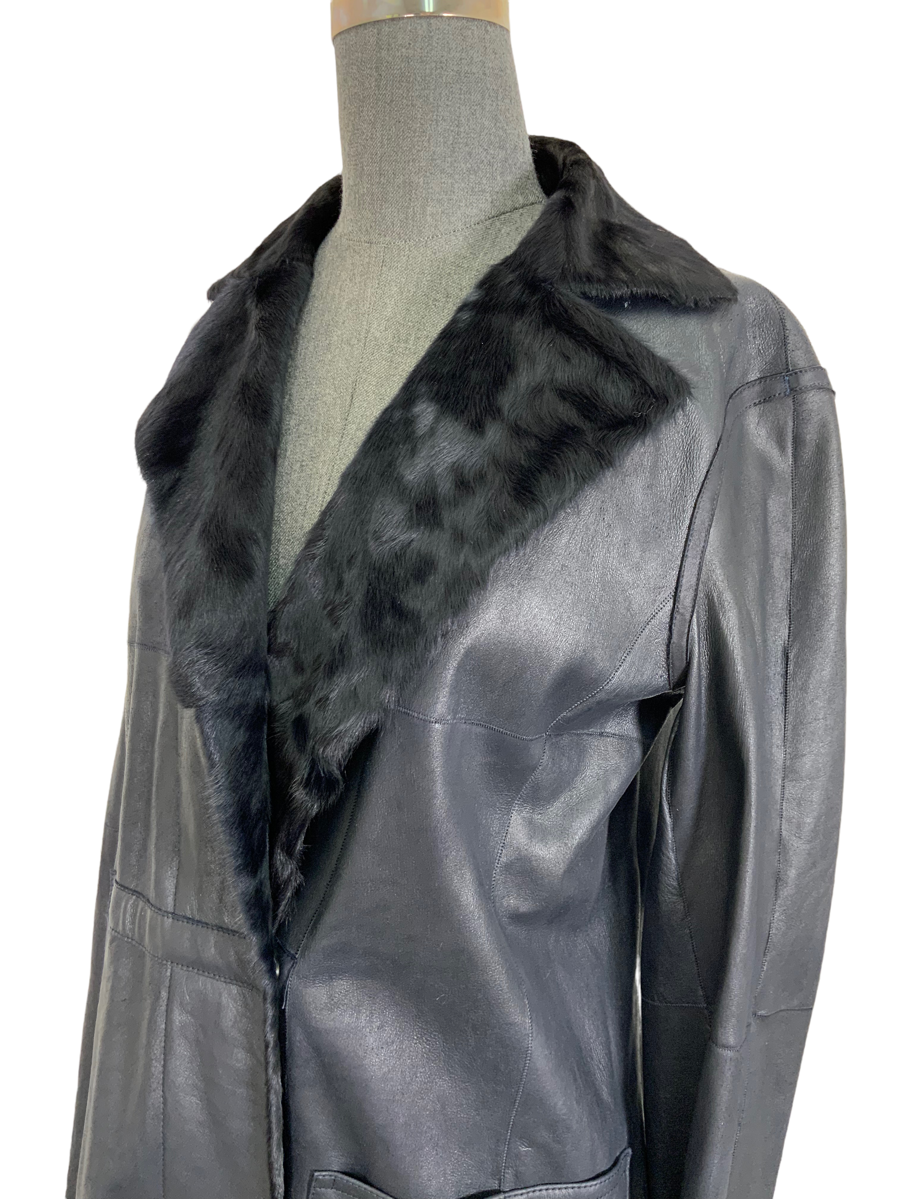 AKRIS Reversible Lambskin Fur Coat for Women - Size M | Winter Fashion Outerwear for Cold Weather & Stylish Layering
