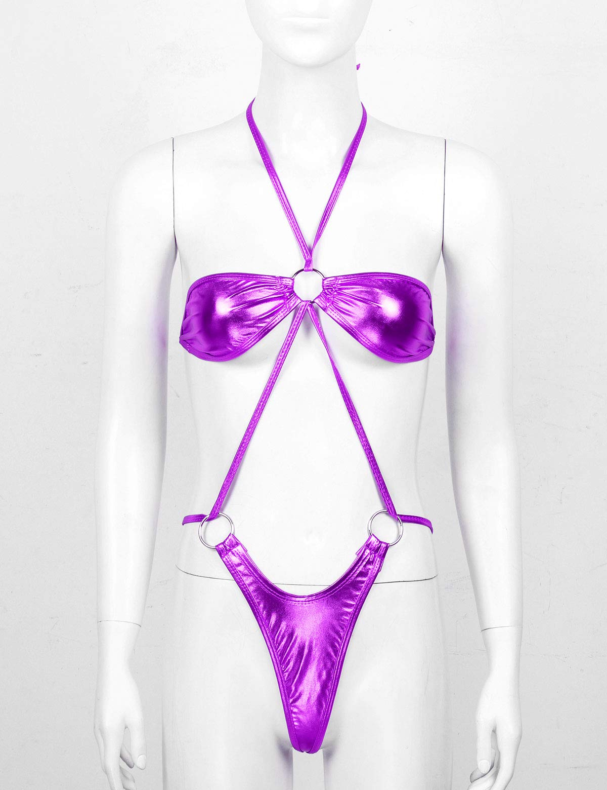 Women's High Cut Monokini Swimsuits - Sleeveless Stretchy One Piece Bathing Suit for Beach, Pool & Summer Vacation