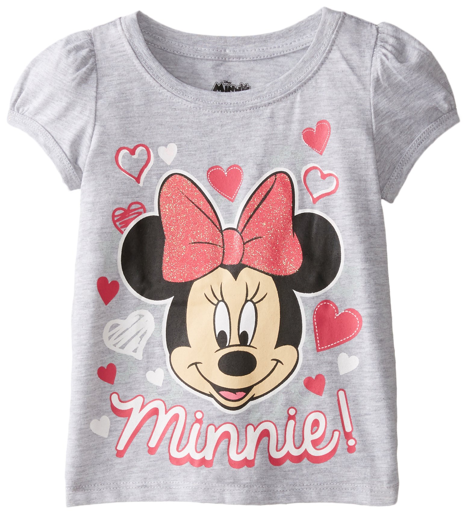 Disney Minnie Mouse Girls' T-Shirt - Cute & Comfortable Cotton Top for Kids | Perfect for School, Playdates & Disney Theme Parks