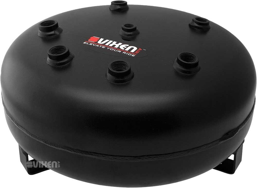 Vixen Air Suspension Kit for Trucks & Cars - 200psi Compressor with 4 Gallon Tank - Air Ride System for Leveling, Towing & Boat Lifts - Onboard Train Horn Compatible - Fits SUVs & Semis (VXX3805H/4840C) - Perfect for Heavy Load Hauling, Off-Road Adventures & Custom Vehicle Lowering