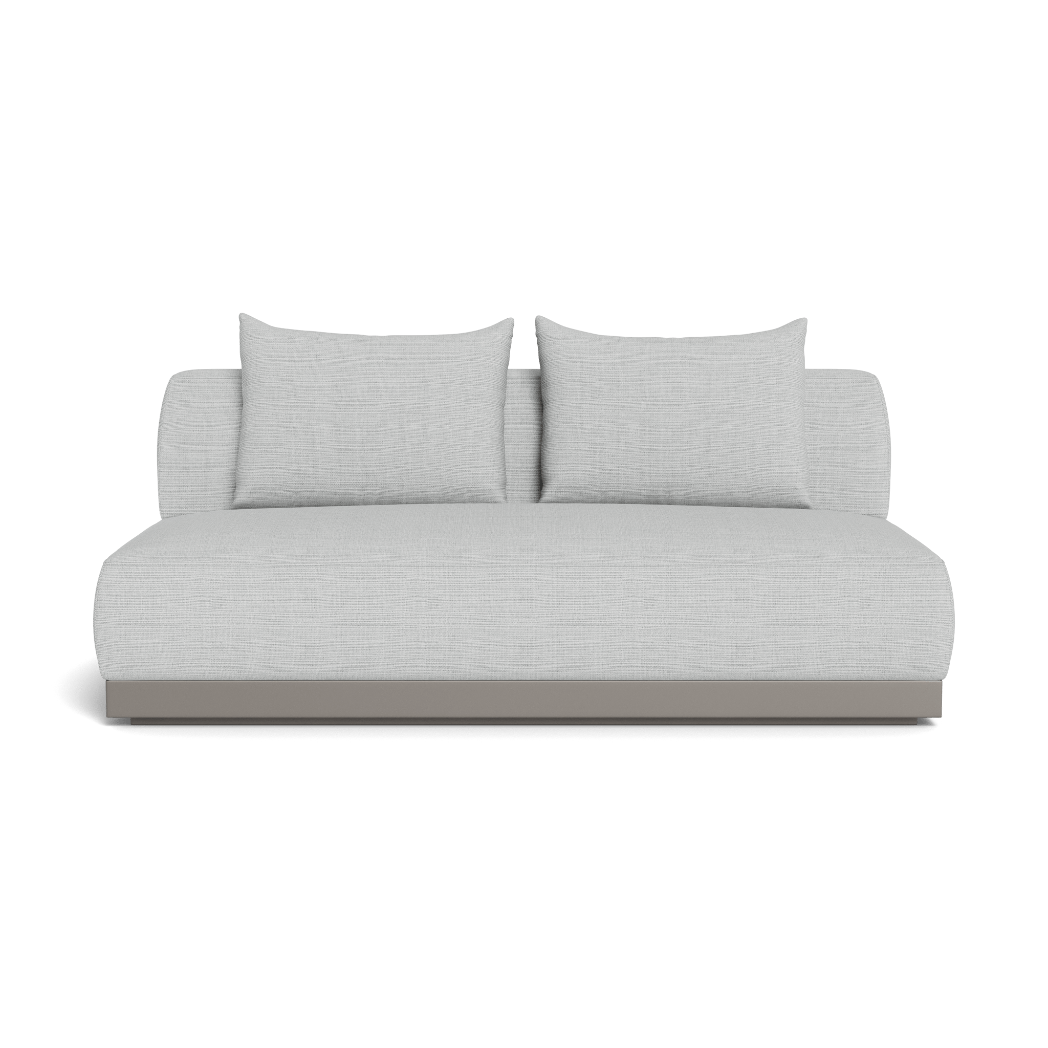 Amalfi 2-Seat Armless Sofa - Modern Loveseat for Small Spaces, Living Room, Apartment & Office - Comfortable Compact Couch for Relaxing & Entertaining