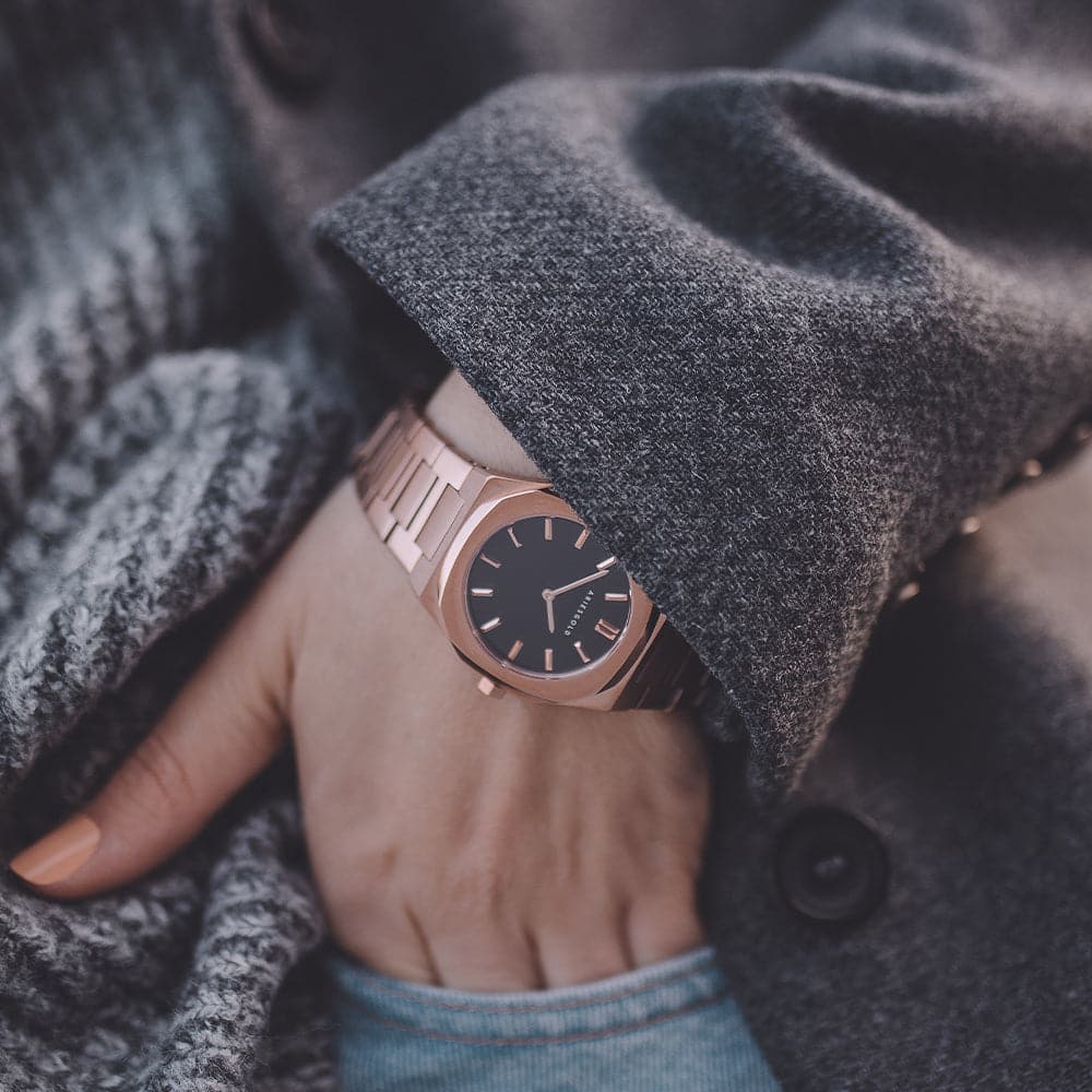 ARIES GOLD Luxury Women's Watch - Limited Edition Rose Gold Bracelet - Perfect for Formal Events, Business Meetings & Special Occasions