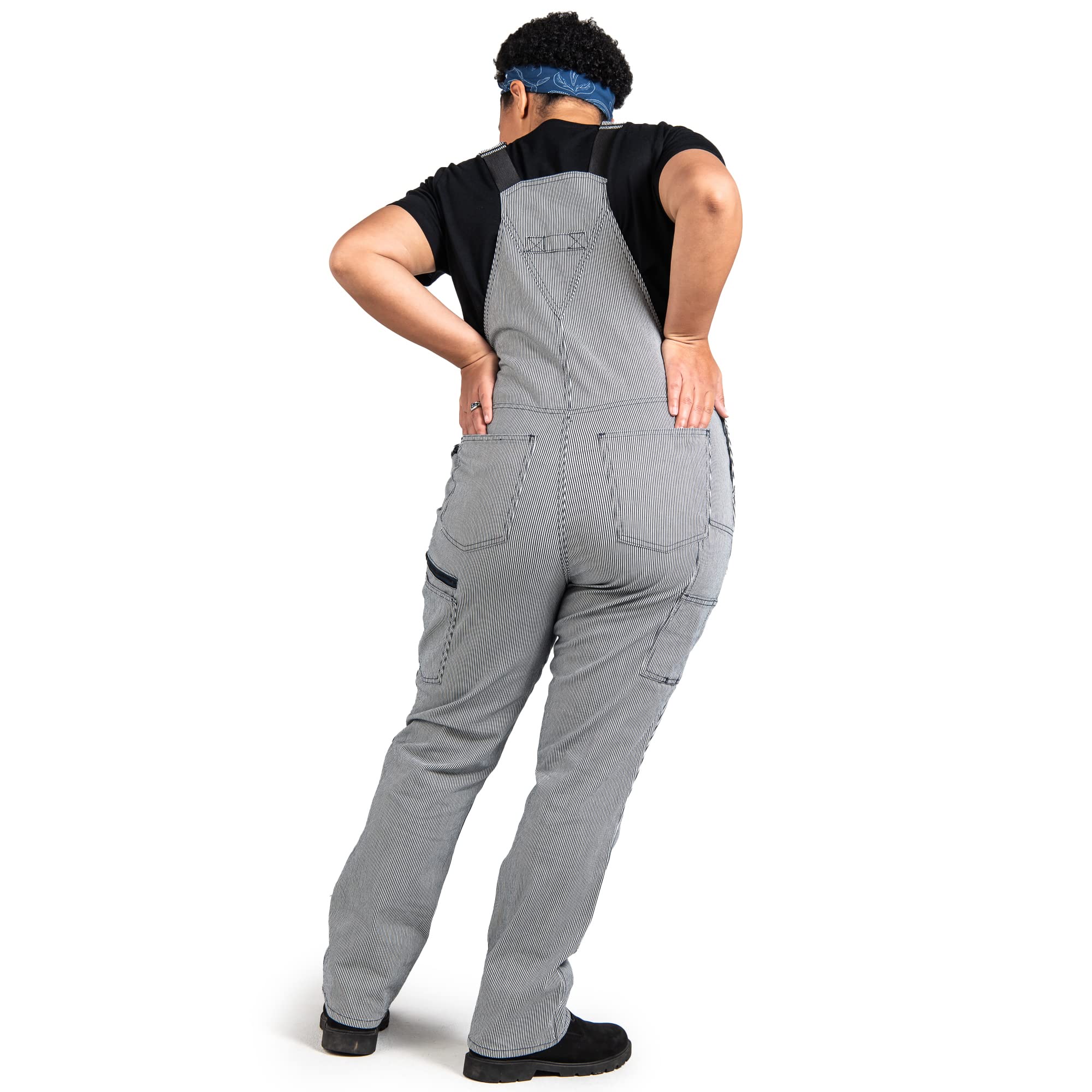 Durable Women's Dovetail Workwear Overalls with 13 Pockets - Heavy Duty Denim Coveralls for Construction, Farming & Outdoor Work