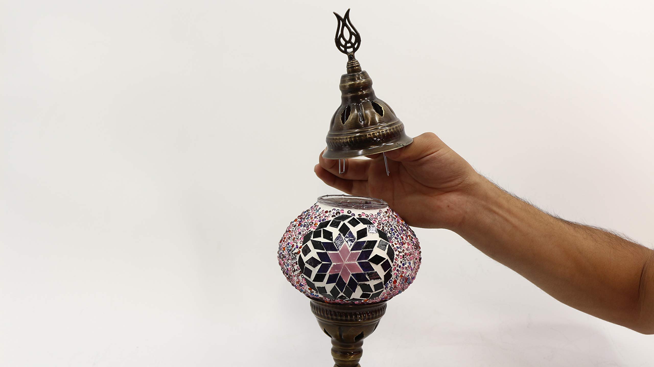 Elegant 3-Ball Turkish Moroccan Tiffany Style Ottoman Floor Lamp with 3 Glass Globes - Perfect for Living Room, Bedroom, and Office Decor