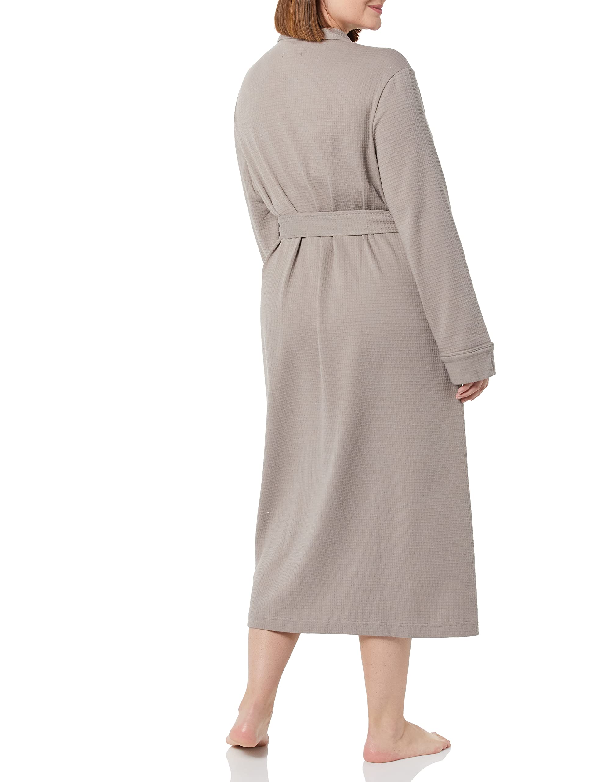 Amazon Essentials Women's Lightweight Waffle Full-Length Robe - Soft & Comfortable Bathrobe for Lounge, Spa & Home Relaxation (Plus Size Options Available)