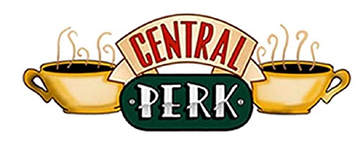 Friends TV Show Central Perk Coffee Shop Iron-On Heat Transfer Patch - Perfect for DIY T-Shirts, Jackets, and Bags - Great for Fans and Gift Giving