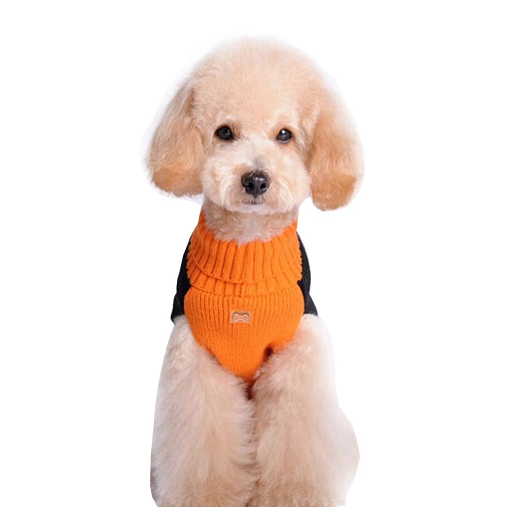 Halloween Pumpkin Cat & Dog Sweater - Cozy Knit Pet Apparel for Small Medium Large Dogs - Cute Fall & Winter Dog Clothes for Costume Parties, Photo Shoots & Cold Weather