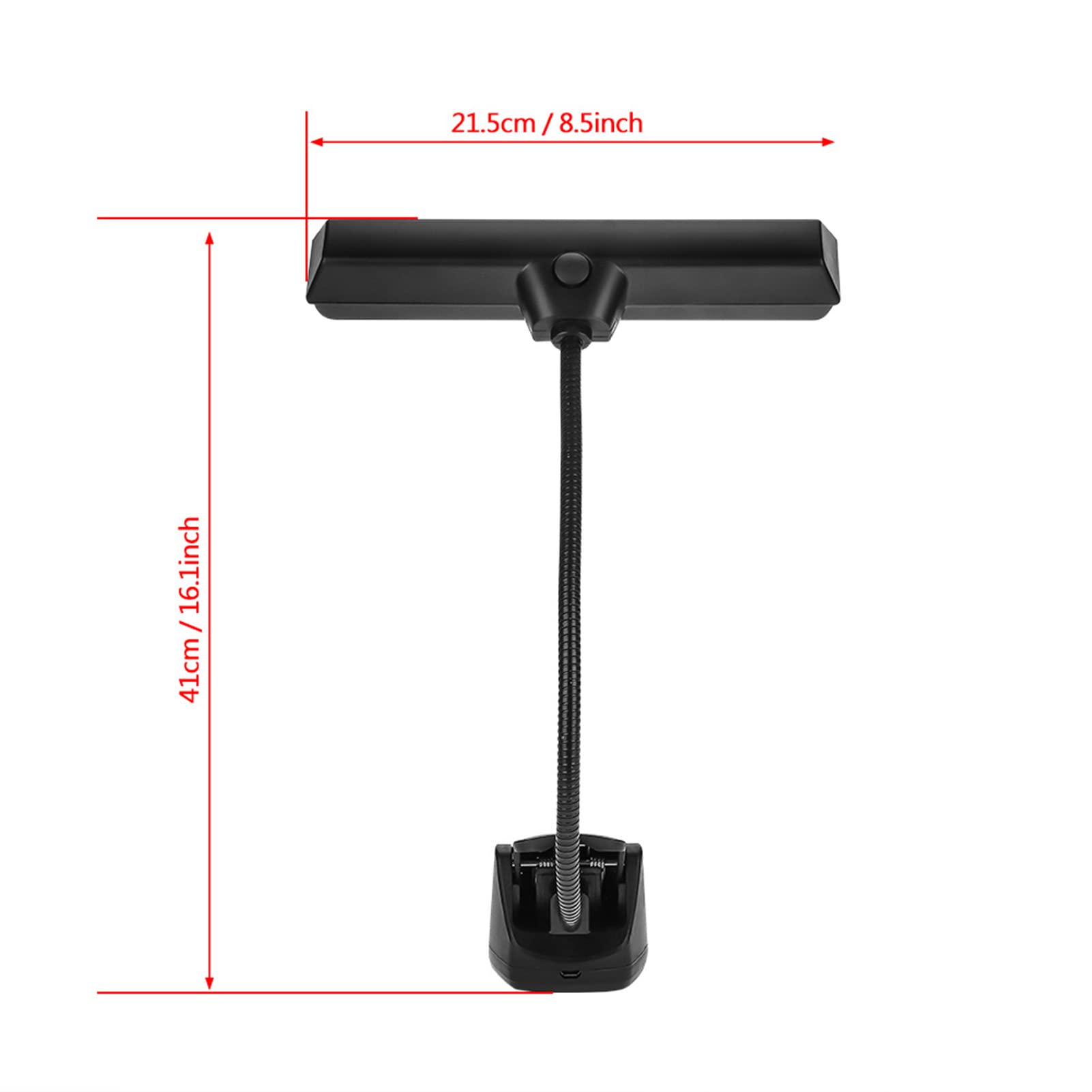 Portable Flexible 9 LED Clip On Music Stand Light - Adjustable Desk Lamp for Reading, Bedroom & Nightstand - Perfect for Musicians, Students & Book Lovers