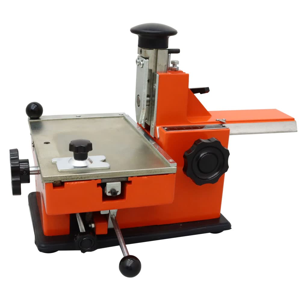 INTBUYING 4mm Metal Stamping Printer - Semi-Automatic Marking Machine for Labels & Sheets | Perfect for Jewelry, Leather Craft & Industrial Tagging